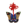 手工彩畫(huà)蝴蝶結(jié)掛件