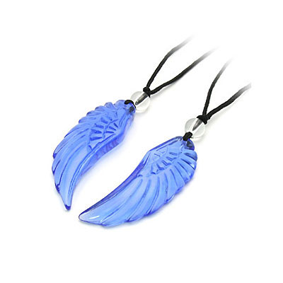 比翼雙飛天藍(lán)水晶情侶項(xiàng)鏈