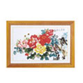 富貴花開十字繡掛畫65*47cm
