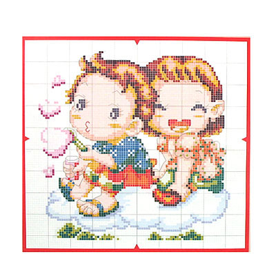 愛樂逍遙十字繡21*14cm