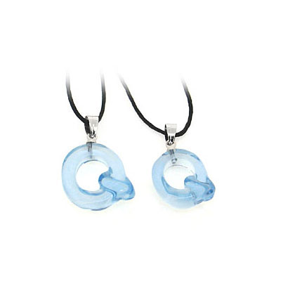 QQ之戀情侶藍(lán)水晶項(xiàng)鏈