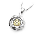 925銀飾品時(shí)來運(yùn)轉(zhuǎn)金佛墜