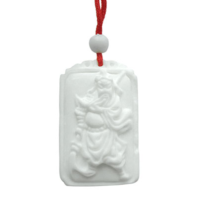關(guān)公保平安令牌硨磲項鏈