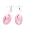 粉白鏈二元店耳環(huán)