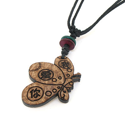 我愛(ài)你時(shí)尚椰殼項(xiàng)鏈飾品
