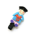 個(gè)性韓服卡通小娃娃牛角夾BB夾