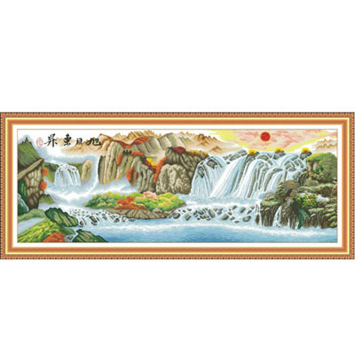 旭日東升新版進(jìn)口十字繡半成品套件中格188*75cm
