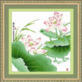 十字繡清風(fēng)進(jìn)口線(xiàn)料圖紙成套批發(fā)中格98*100cm
