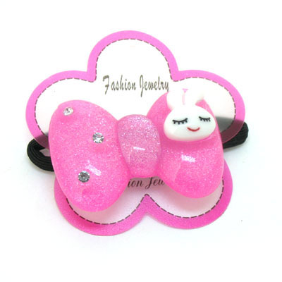 小兔子水鉆蝴蝶結(jié)頭飾發(fā)束