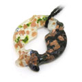 雙魚(yú)彩色琉璃吊墜