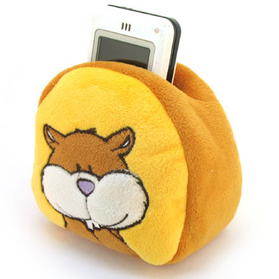 新版可愛卡通韓版動物毛絨手機(jī)座