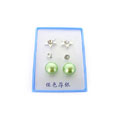 梅花珍珠閃鉆耳釘[三對(duì)價(jià)][顏色混裝]