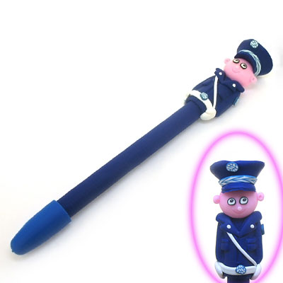 可愛(ài)小警察軟陶筆小禮品筆