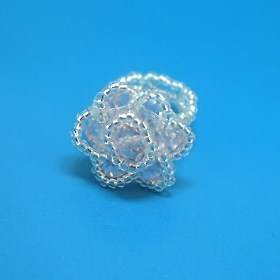 小號(hào)玫瑰花戒指最愛水晶編制戒指