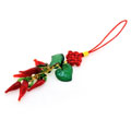 個性火紅辣椒小掛件/熱賣中國結(jié)小飾品批發(fā)