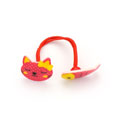 大紅色貓吃魚皮筋/女士時尚頭飾飾品